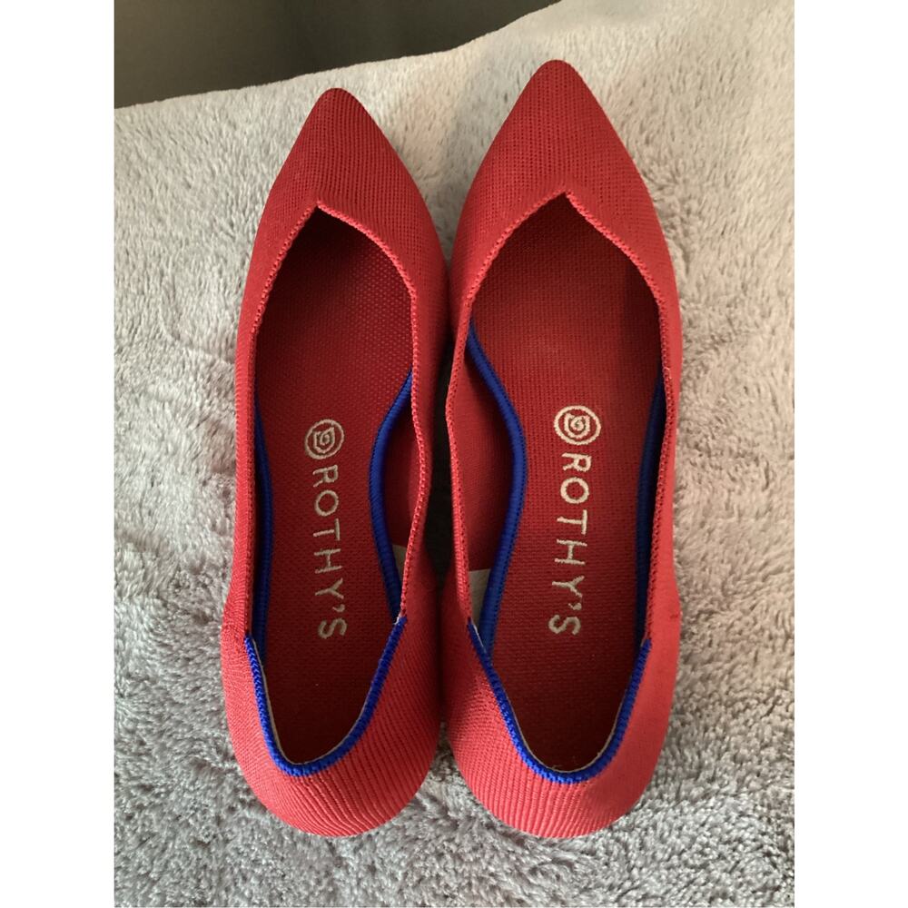Ruthy's the point ballet flat in red women's size 8.5 - Picture 7 of 10
